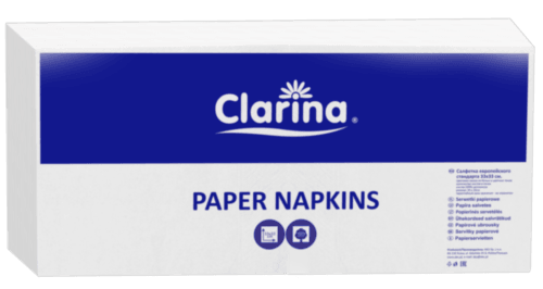 Serwetka 33/30 1/4 2w biała